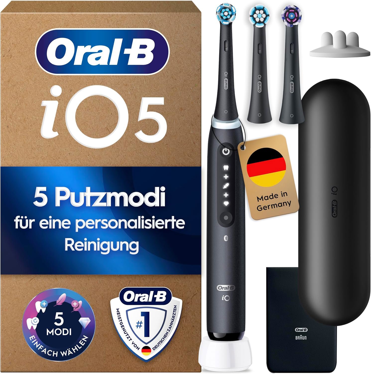Review image for Oral-B iO Series 5 Elektrische Zahnbürste, Schwarz