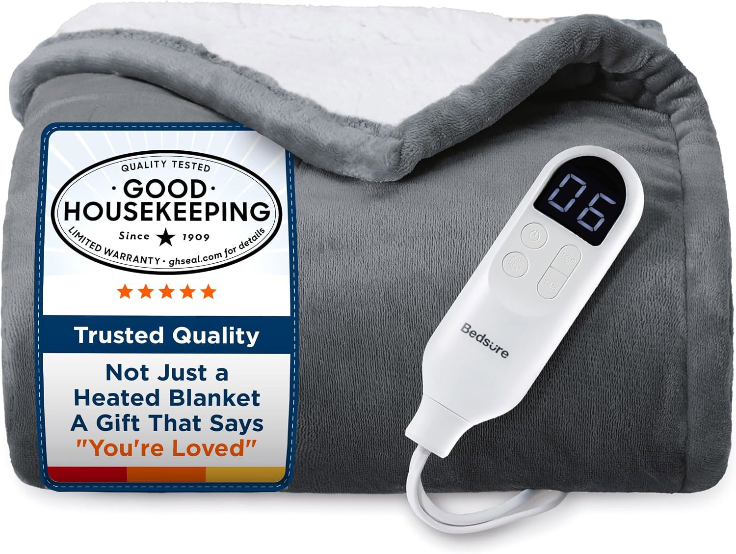 Foto di Bedsure Heated Blanket Throw