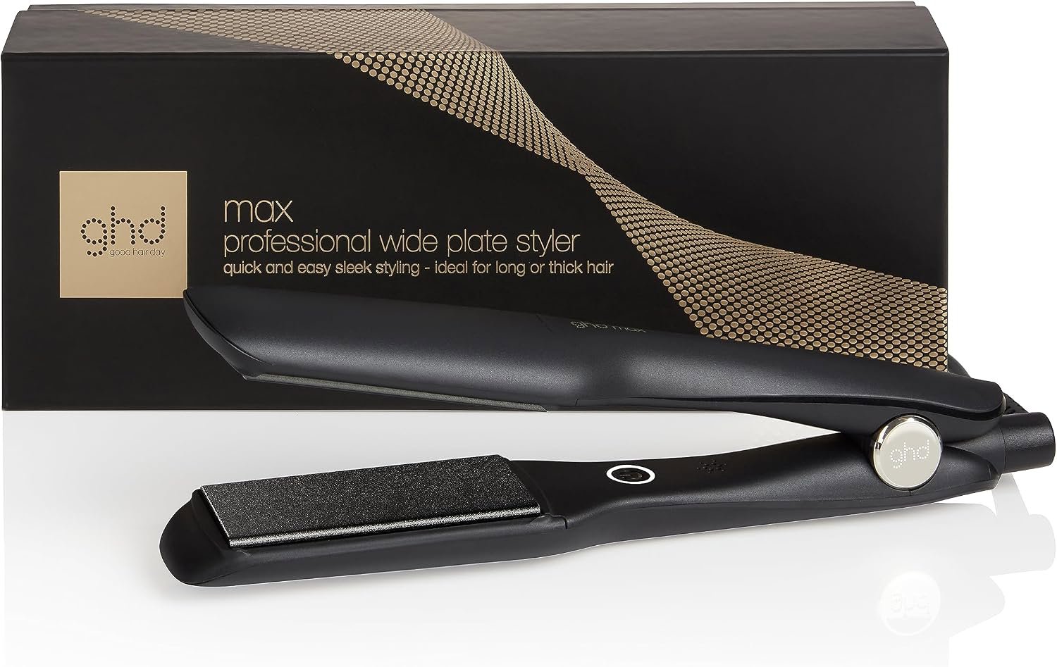 Review image for ghd Max Wide Plate Hair Straightener & Styler, More Shine, Thick Hair