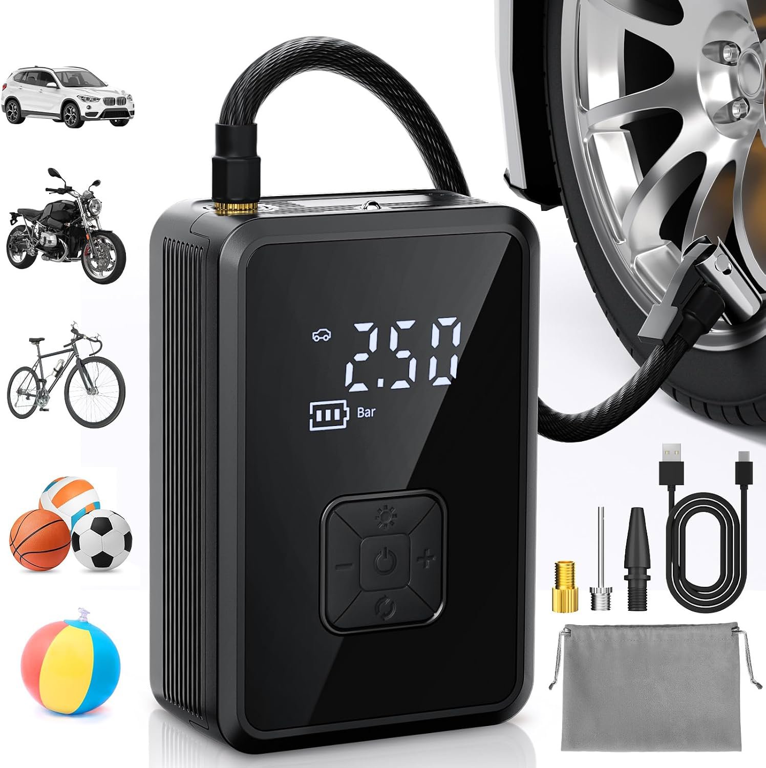 Review image for Oasser Mini Compressor: Road Trip Savior