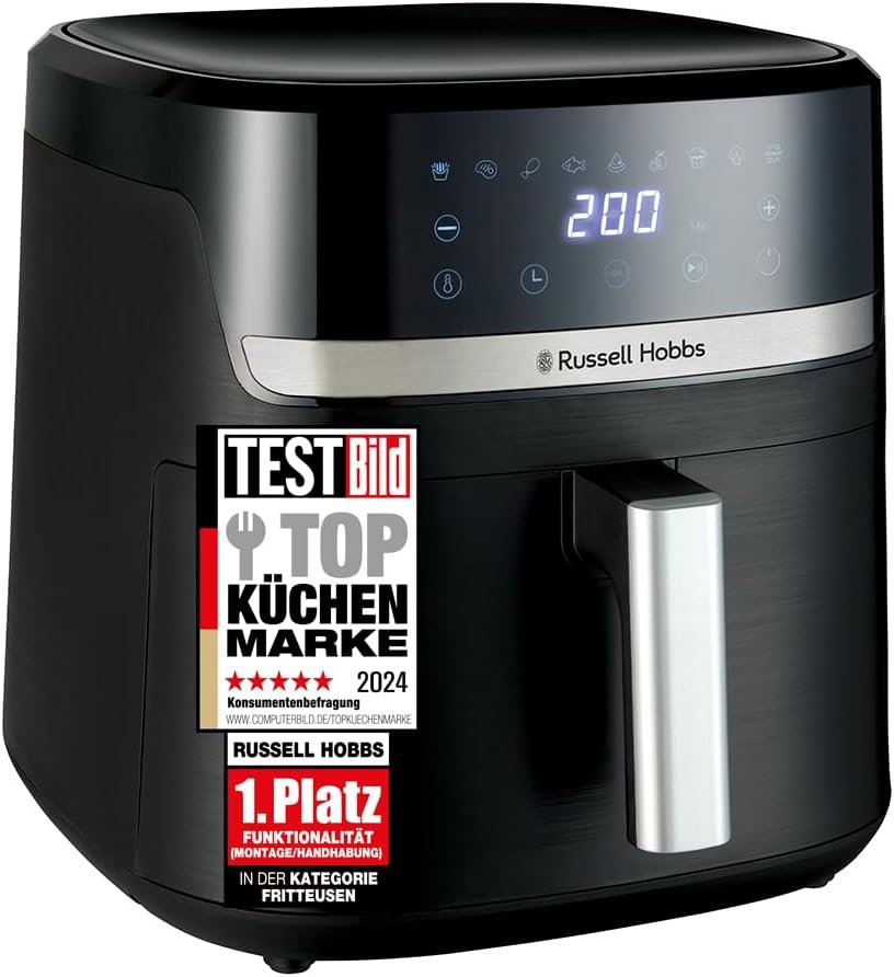 Review image for Russell Hobbs Heißluftfritteuse XXL, Satisfry 8,3 L, 9 Programme