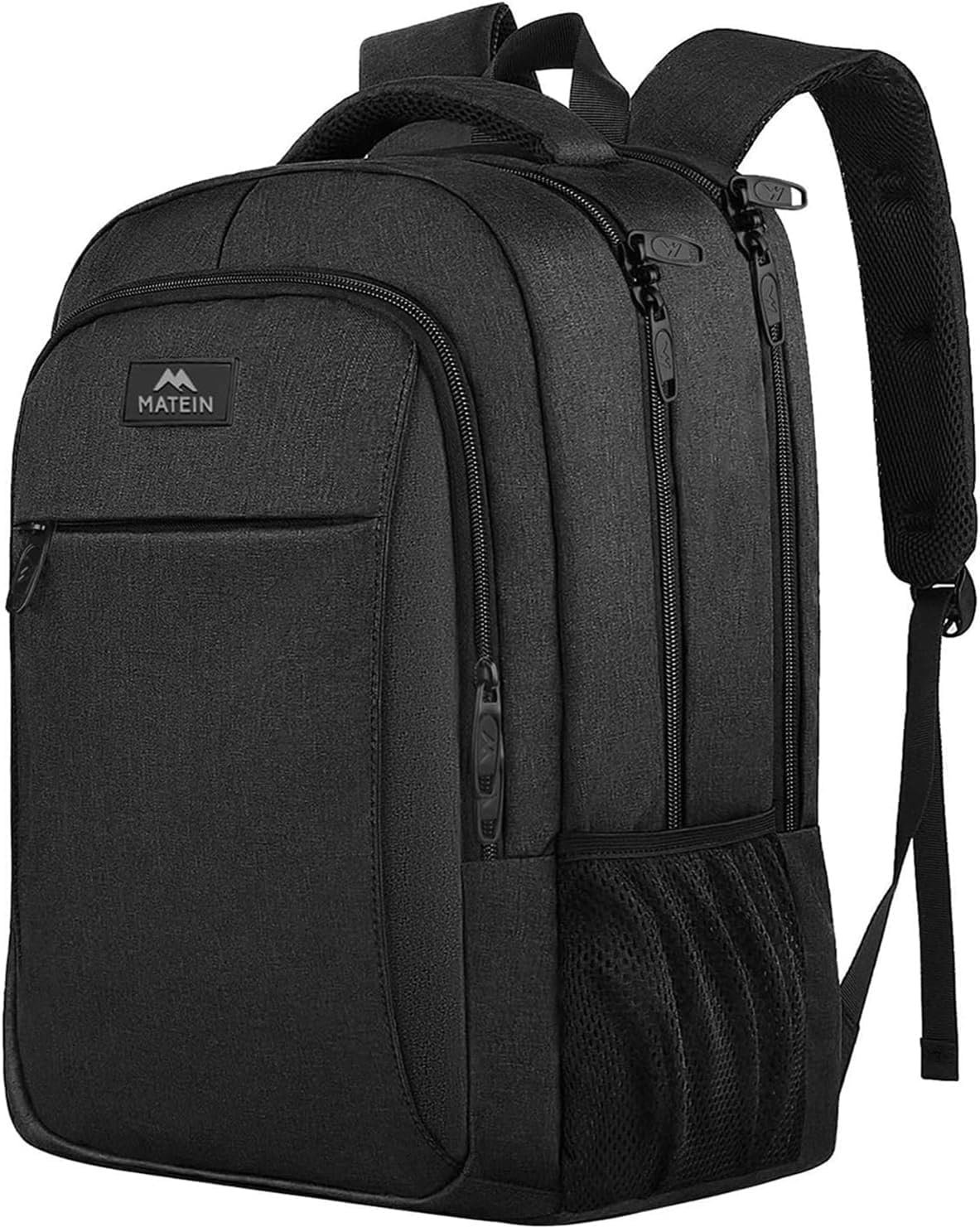 Review image for MATEIN Travel Laptop Backpack, Work Bag Lightweight Laptop Bag, Dark Black