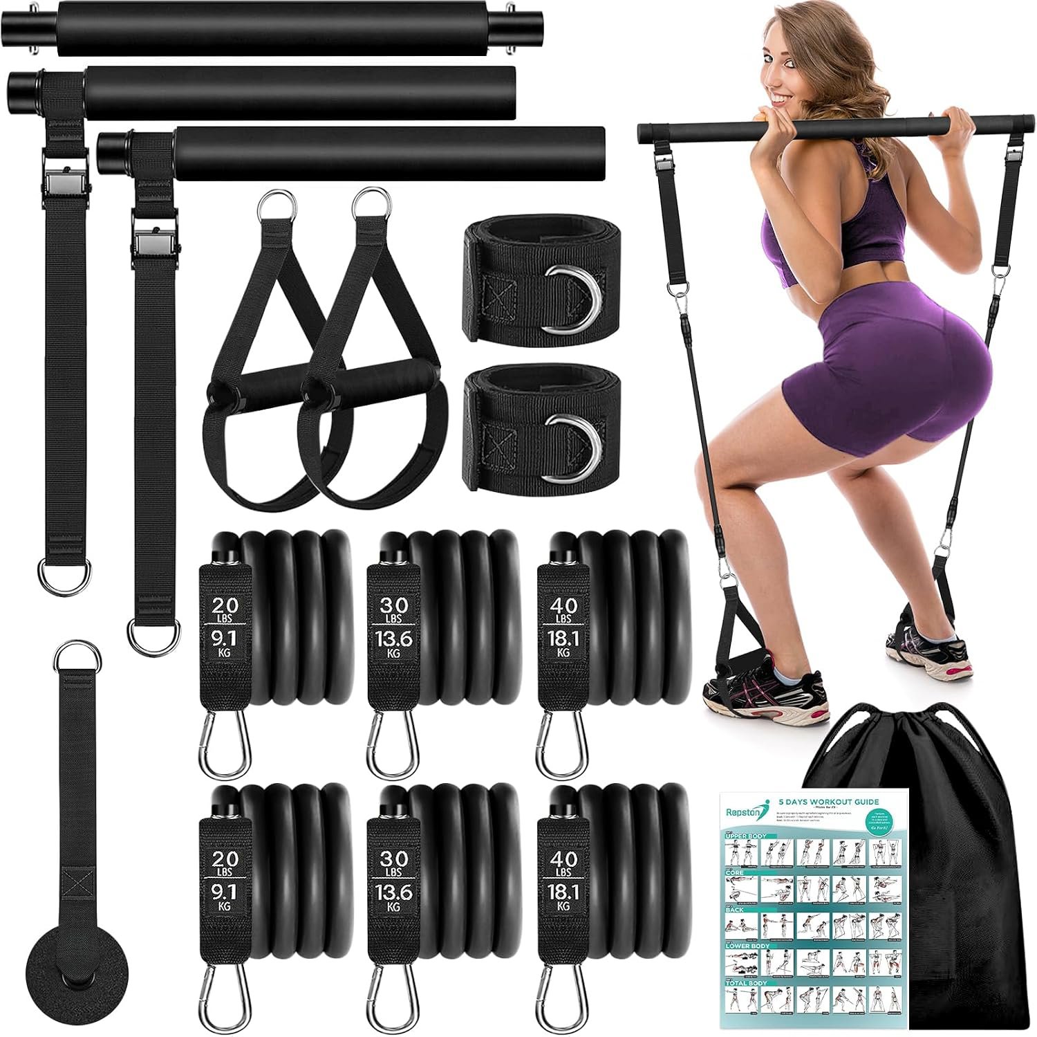 Photo of WenYa Pilates Bar Set