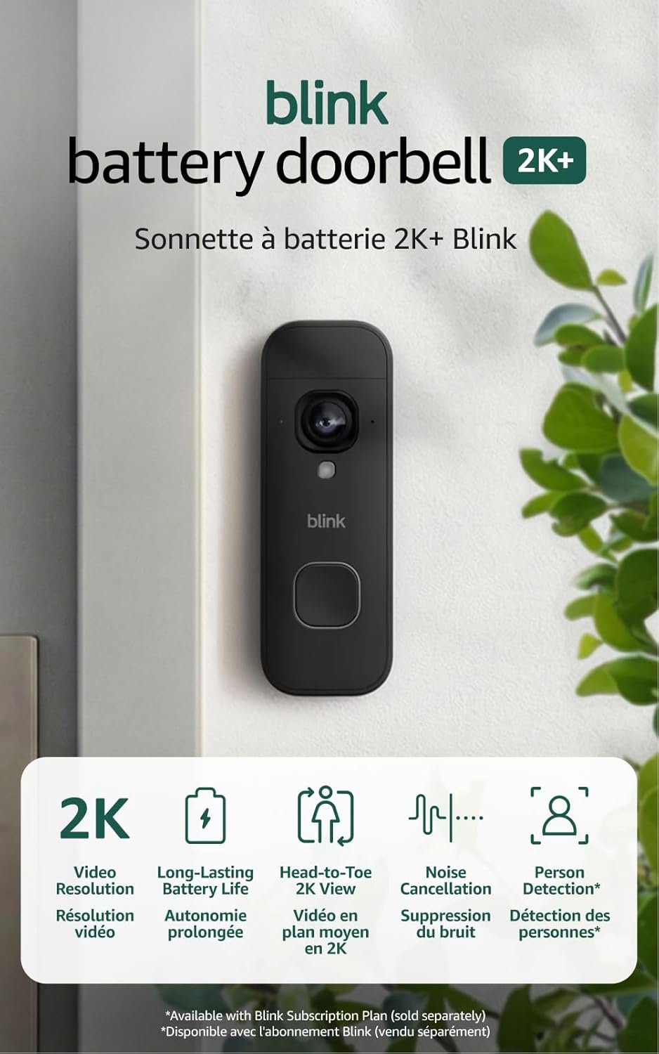 Photo of Blink Battery Doorbell 2K+